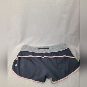 Lululemon Womens Run Times Speed Shorts Running Gray Size 8 Lined